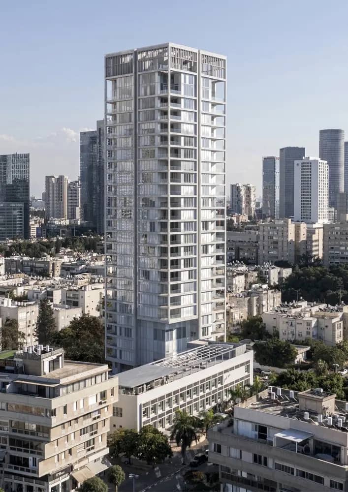 Luxury Real Estate Tel Aviv - Stylish Bedroom in Lessin Tower Apartment